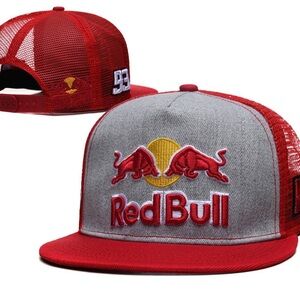 ❤️Red Bull Red & Gray Logo Trucker Hat❤️